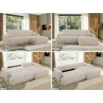 Narożnik RINA L - strona prawa - beżowy, sztruks