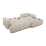 Narożnik RINA L - strona prawa - beżowy, sztruks