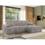 Narożnik RINA L - strona prawa - jasnoszary, sztruks