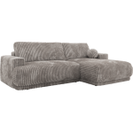 Narożnik RINA L - strona prawa - jasnoszary, sztruks