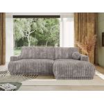 Narożnik RINA L - strona prawa - jasnoszary, sztruks