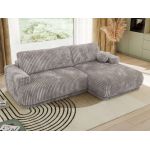 Narożnik RINA L - strona prawa - jasnoszary, sztruks