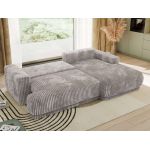 Narożnik RINA L - strona prawa - jasnoszary, sztruks