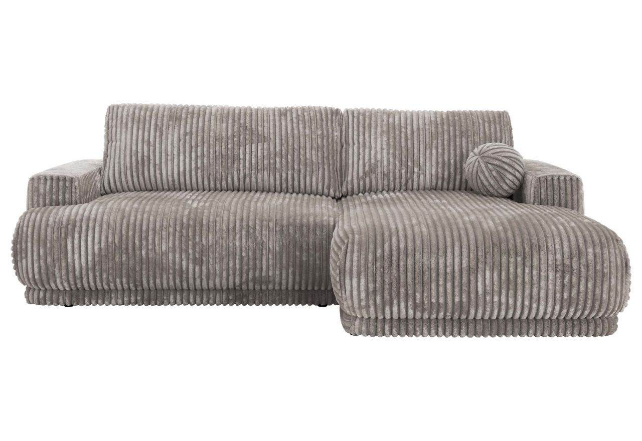 Narożnik RINA L - strona prawa - jasnoszary, sztruks