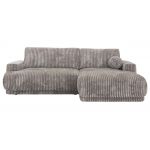 Narożnik RINA L - strona prawa - jasnoszary, sztruks