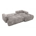 Narożnik RINA L - strona prawa - jasnoszary, sztruks