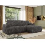 Narożnik RINA L - strona prawa - szary, sztruks