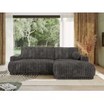 Narożnik RINA L - strona prawa - szary, sztruks