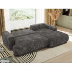 Narożnik RINA L - strona prawa - szary, sztruks