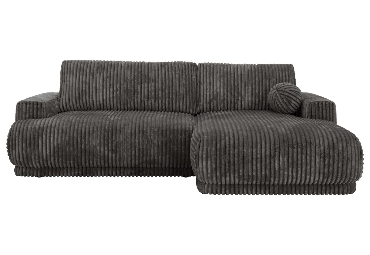 Narożnik RINA L - strona prawa - szary, sztruks