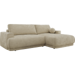 Narożnik RINA L - strona prawa - beżowy, szenil gładki