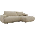Narożnik RINA L - strona prawa - beżowy, szenil gładki