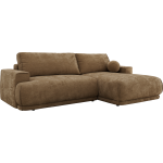 Narożnik RINA L - strona prawa - brązowy, szenil gładki