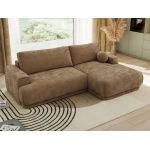 Narożnik RINA L - strona prawa - brązowy, szenil gładki