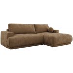 Narożnik RINA L - strona prawa - brązowy, szenil gładki