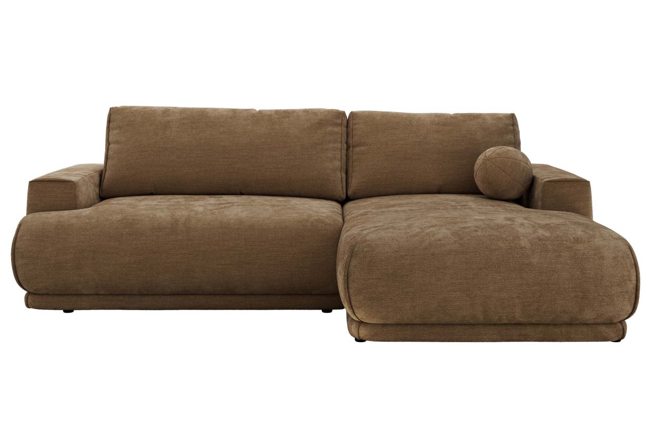 Narożnik RINA L - strona prawa - brązowy, szenil gładki