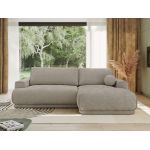 Narożnik RINA L - strona prawa - jasnoszary, szenil gładki