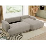 Narożnik RINA L - strona prawa - jasnoszary, szenil gładki