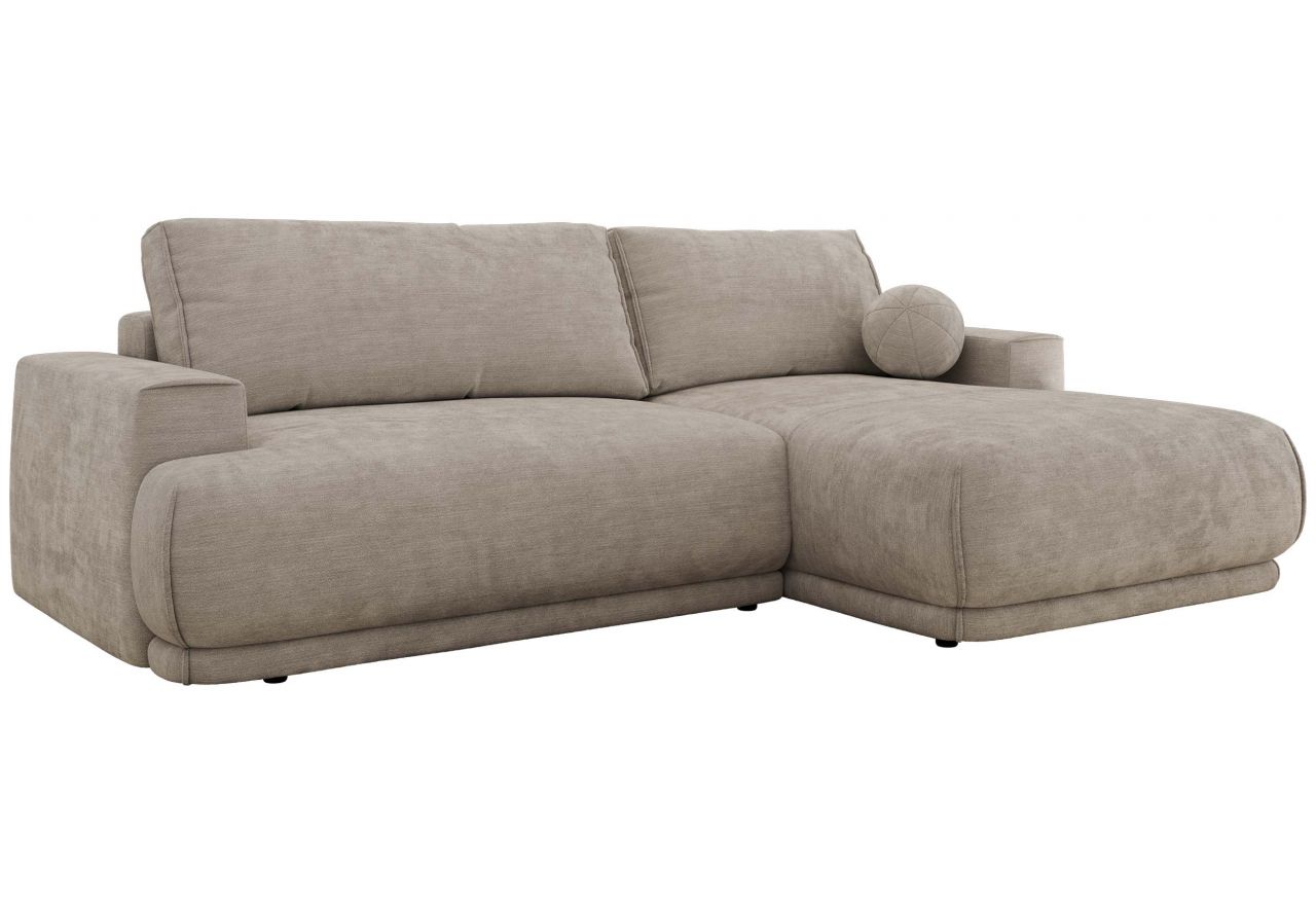 Narożnik RINA L - strona prawa - jasnoszary, szenil gładki