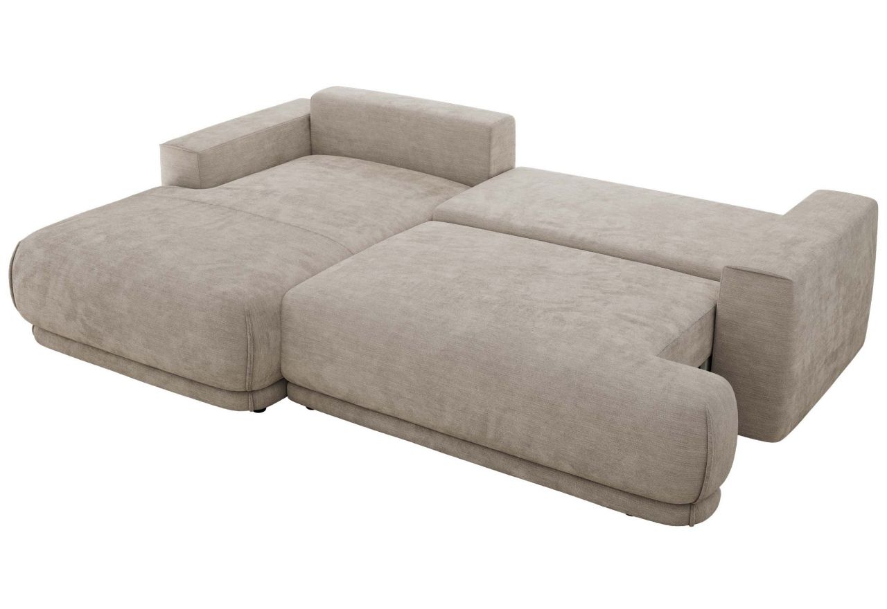 Narożnik RINA L - strona prawa - jasnoszary, szenil gładki