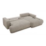 Narożnik RINA L - strona prawa - jasnoszary, szenil gładki