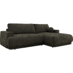 Narożnik RINA L - strona prawa - ciemnoszary, szenil gładki