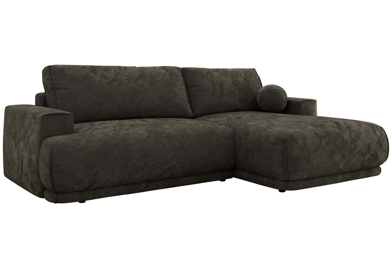 Narożnik RINA L - strona prawa - ciemnoszary, szenil gładki