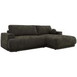 Narożnik RINA L - strona prawa - ciemnoszary, szenil gładki