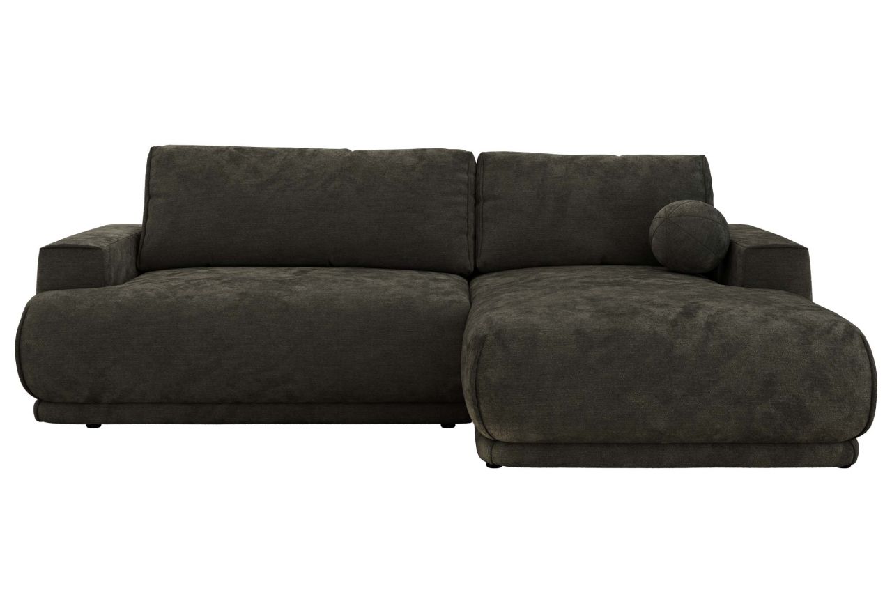 Narożnik RINA L - strona prawa - ciemnoszary, szenil gładki