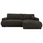 Narożnik RINA L - strona prawa - ciemnoszary, szenil gładki