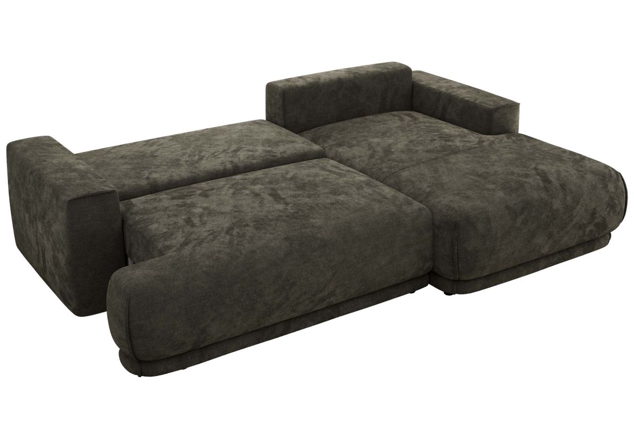 Narożnik RINA L - strona prawa - ciemnoszary, szenil gładki