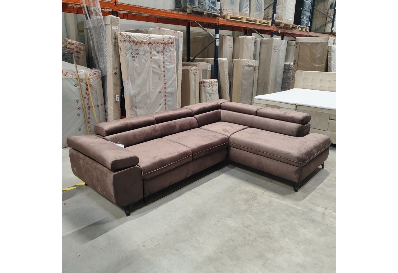 Narożnik PETER L - Monolith 15 - brązowy - OUTLETU