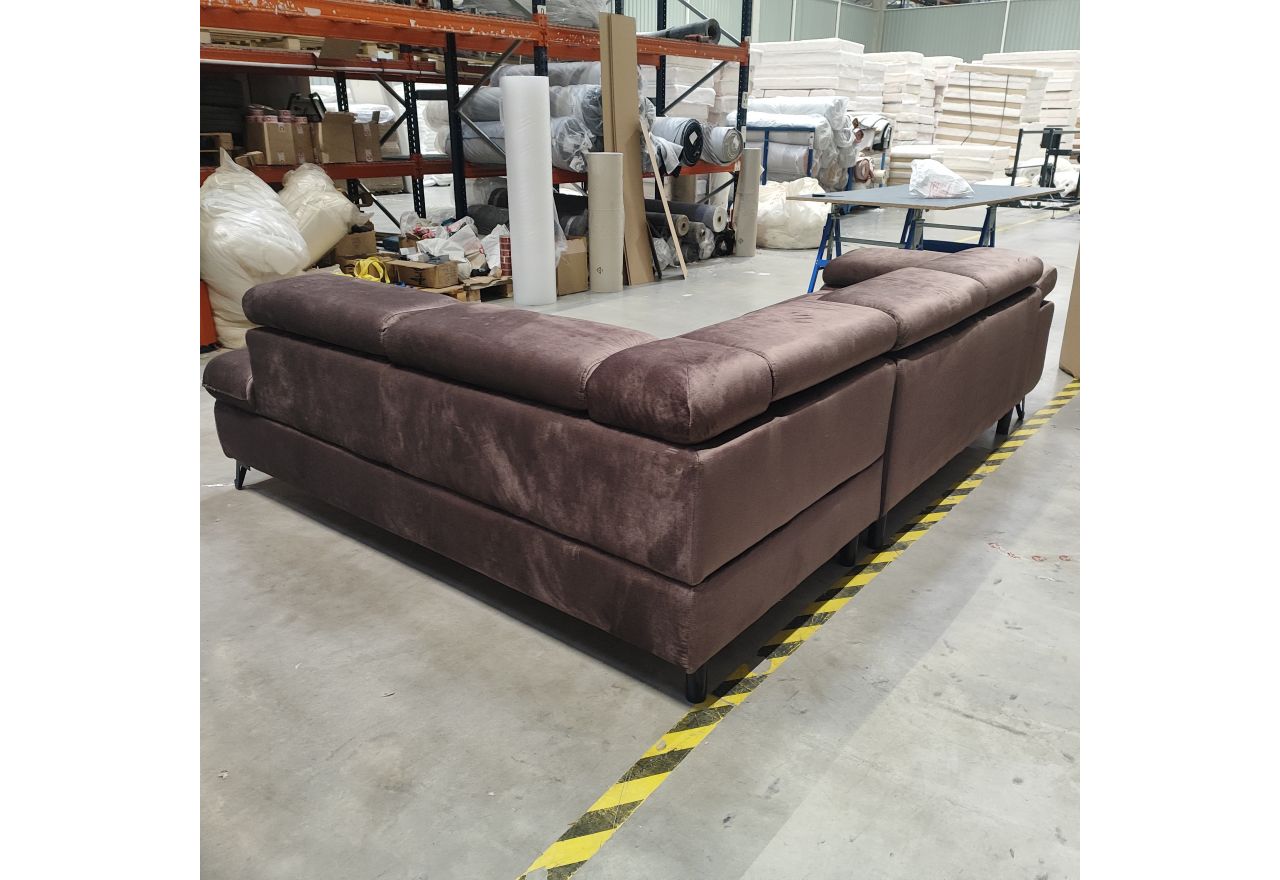 Narożnik PETER L - Monolith 15 - brązowy - OUTLETU