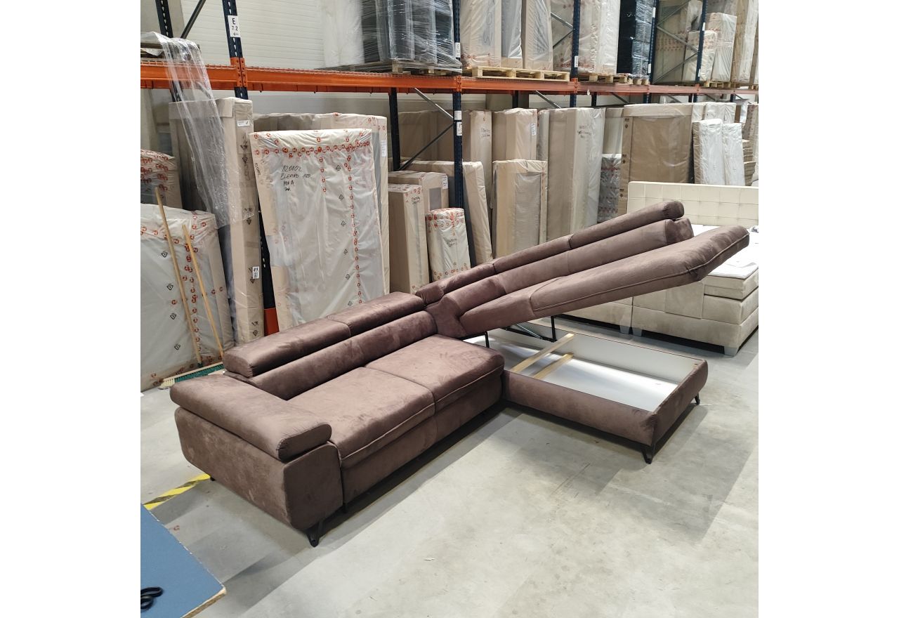 Narożnik PETER L - Monolith 15 - brązowy - OUTLETU