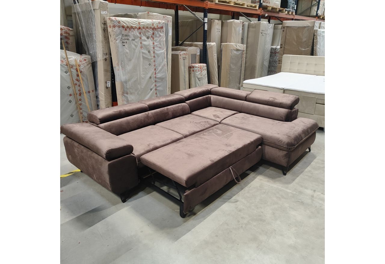 Narożnik PETER L - Monolith 15 - brązowy - OUTLETU