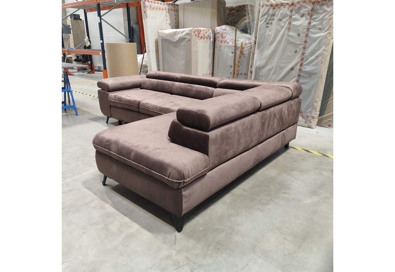 Narożnik PETER L - Monolith 15 - brązowy - OUTLETU