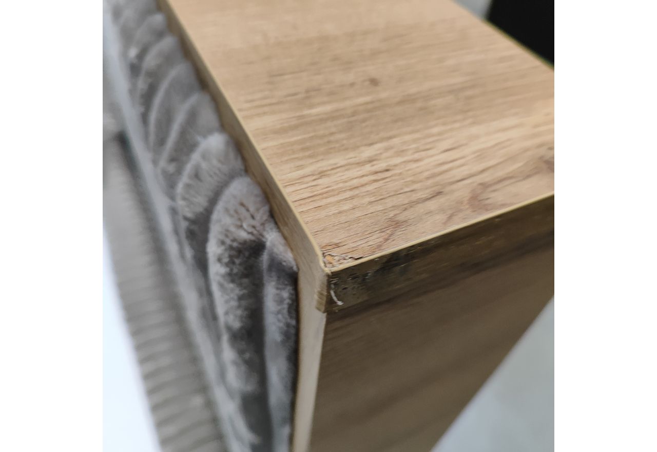 Łóżko kontynentalne WOOD CLASSIC KING 180x200 - Tilia 11 - jasny brązowy - OUTLETU