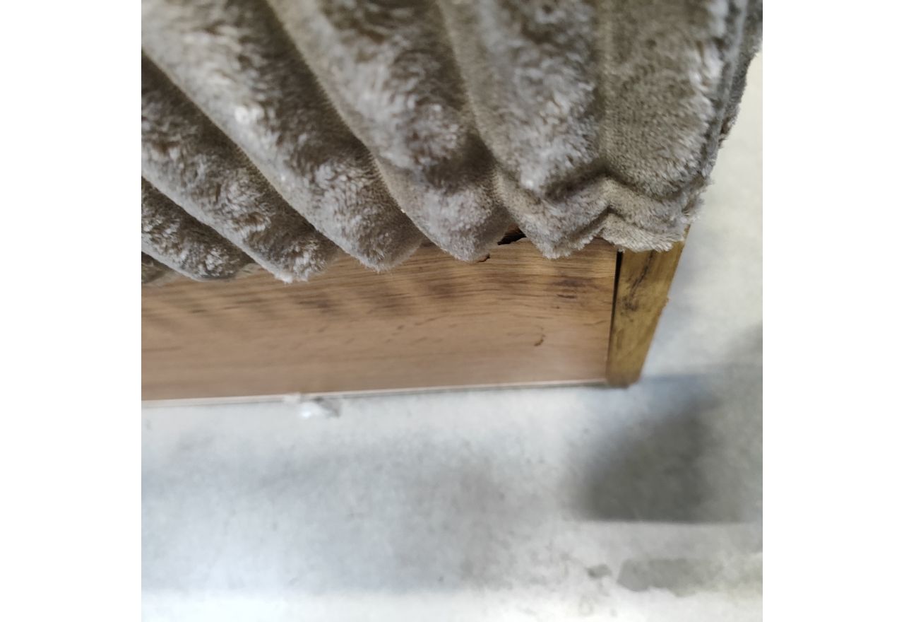 Łóżko kontynentalne WOOD CLASSIC KING 180x200 - Tilia 11 - jasny brązowy - OUTLETU