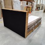 Łóżko kontynentalne WOOD CLASSIC KING 180x200 - Tilia 11 - jasny brązowy - OUTLETU