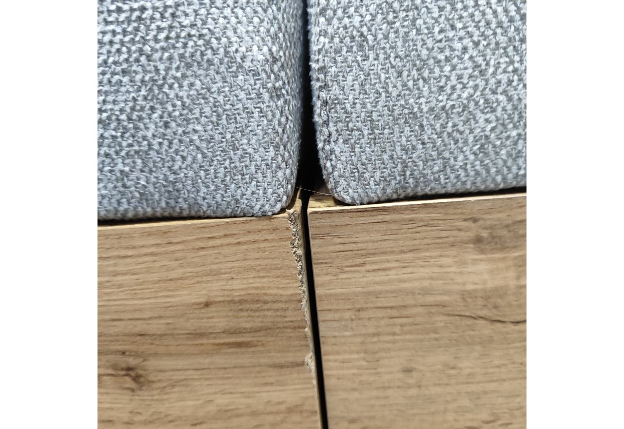 Łóżko kontynentalne ALBERO 3 200x200 - Matana 01 - jasny szary - OUTLETU