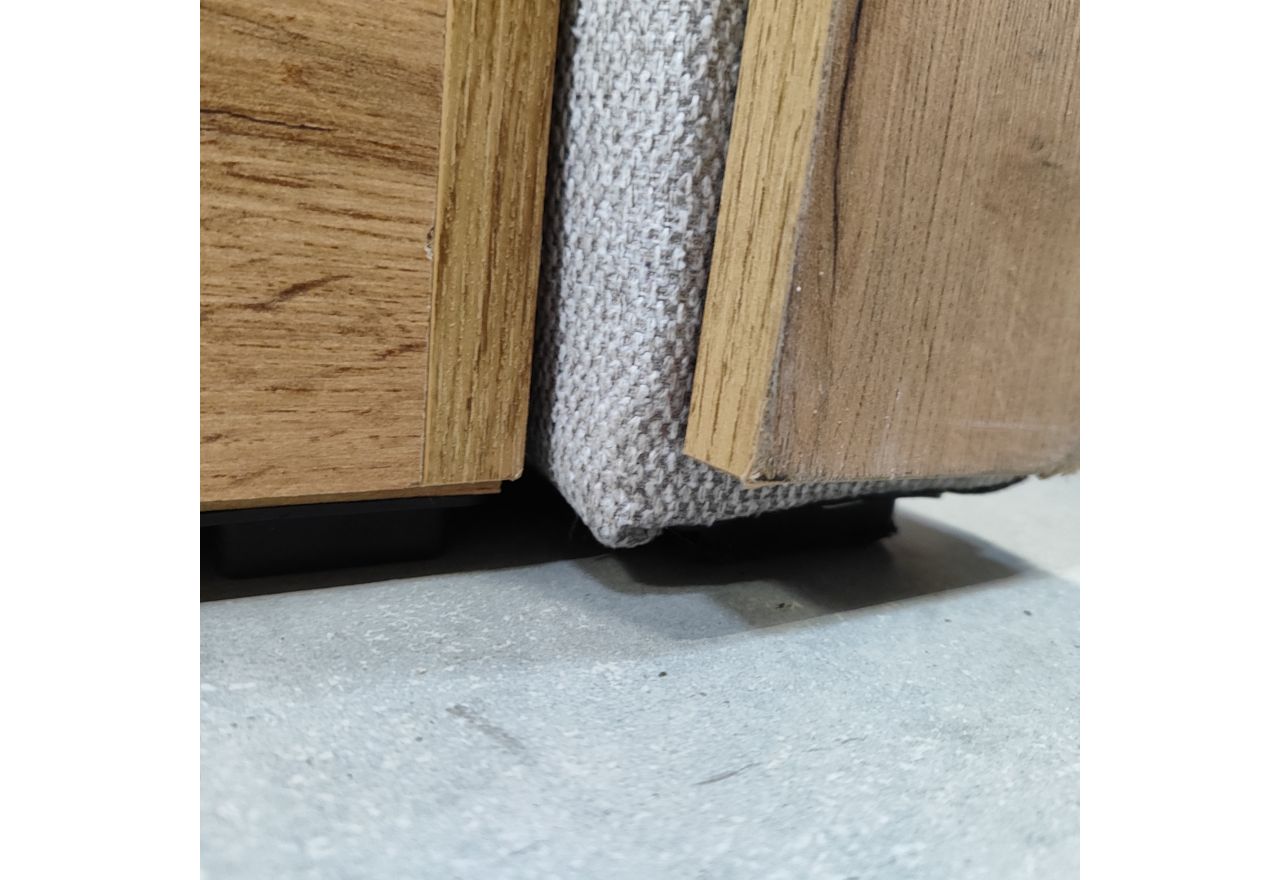 Łóżko kontynentalne ALBERO 3 200x200 - Matana 01 - jasny szary - OUTLETU