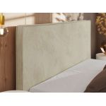 Łóżko tapicerowane CORIVO CLASSIC 180x200 - materac multipocket - beżowy, welwet