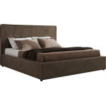 Łóżko tapicerowane CORIVO CLASSIC 160x200 - brązowy, welwet