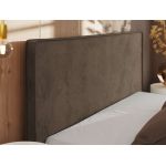 Łóżko tapicerowane CORIVO CLASSIC 180x200 - materac pocket - brązowy, welwet