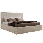 Łóżko tapicerowane CORIVO CLASSIC 160x200 - materac piankowy - beżowy, struktura