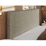 Łóżko tapicerowane CORIVO CLASSIC 180x200 - ciemnobeżowy, struktura