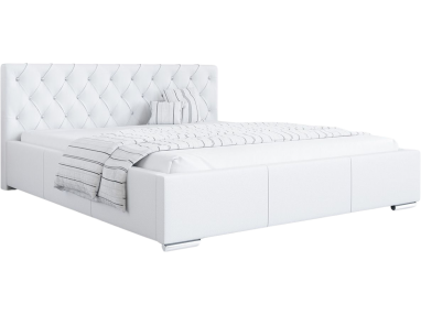 Modne łóżko tapicerowane 120x200 z opcją wyboru tkaniny i materaca - LENTI / Madryt 920