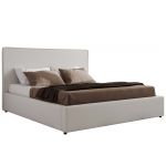 Łóżko tapicerowane CORIVO CLASSIC 180x200 - materac multipocket - biały, ekoskóra