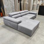 Narożnik z elektrycznym sterowaniem RILASSO L - Monolith 84 - jasny szary - OUTLETU