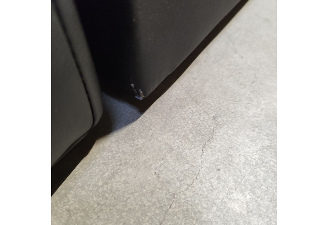 Łóżko kontynentalne GOLD 5 160x200 - Soft 11 - czarna ekoskóra - OUTLETU